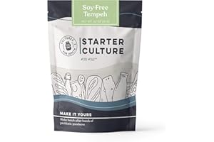 Cultures for Health Soy-Free Tempeh Starter | Organic Tempeh Starter Culture | 4 Packets (12 g) | High-Protein Vegan Tempeh