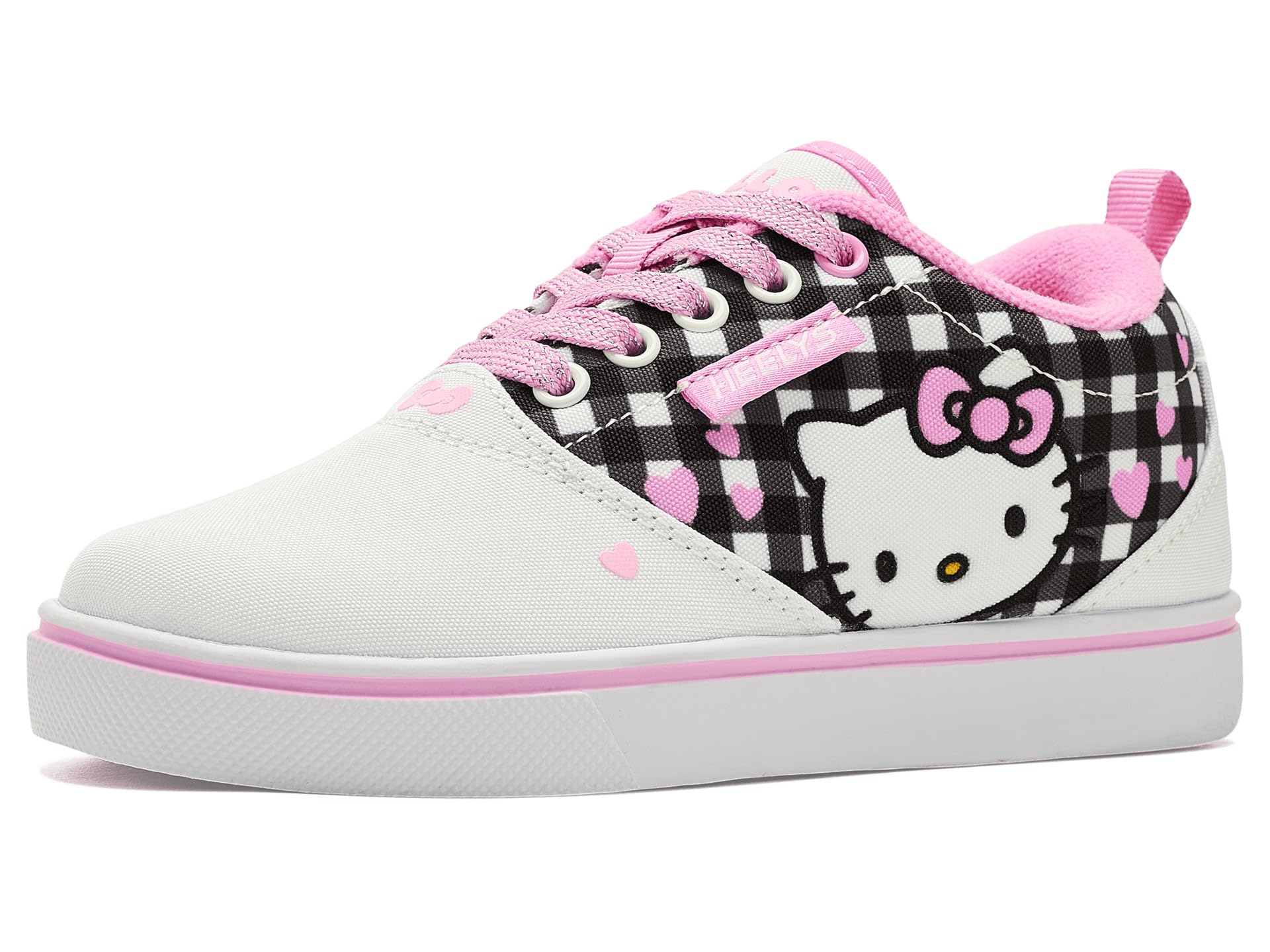 Heelys Girls Hello Kitty Pro 20 (Little Big Kid) Wheeled Heel Shoe, White/Black/Pink, 2 Image