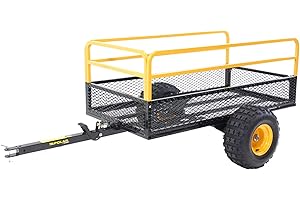 Polar Trailer 10738 HDM 1400 – Heavy-Duty Utility Trailer, 92" x 51" x 36", Military-Grade Steel Mesh, Rust-Resistant, 10-Minute Assembly
