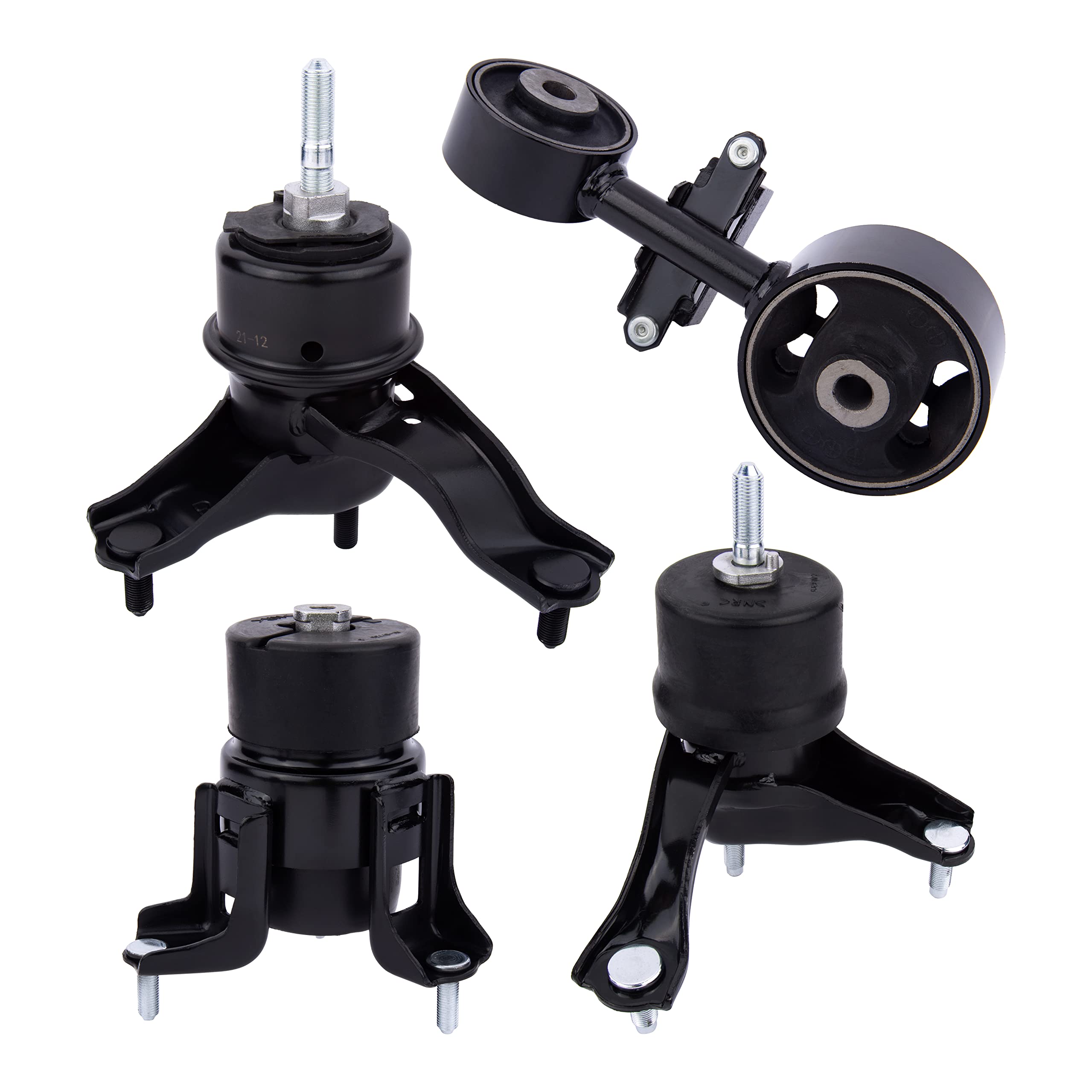 Photo 1 of Engine Motor and Transmission Mount Set of 4 - Compatible with Toyota Camry Motor Mounts 2002-2006 2.4L Automatic Trans - Replaces A4203, A4211, A4204, A4207 - Front, Right, Rear, Upper