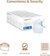 Amazon Basics Water Filter Cartridges 12 Pack Fits BRITA Jugs PerfectFit view 3