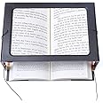 Hands-Free Magnifying Glass Large Full-Page Rectangular 3X Magnifier LED Lighted Illuminated Foldable Desktop Portable for Elder