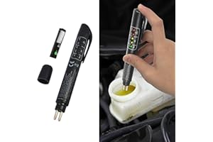 Wedcool Brake Fluid Liquid Tester Pen, Brake Fluid Tester, Auto Brake Diagnostic Testing Tool with 5 LED Indicators, Car Acce