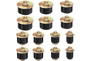 Yuahar 14Pcs 7 Sizes Automotive Rubber Expansion Plug Assortment Set, 4" 7/8" 1" 1-1/8" 1-1/4" 1-3/8" 1-1/2" Expandable Freez