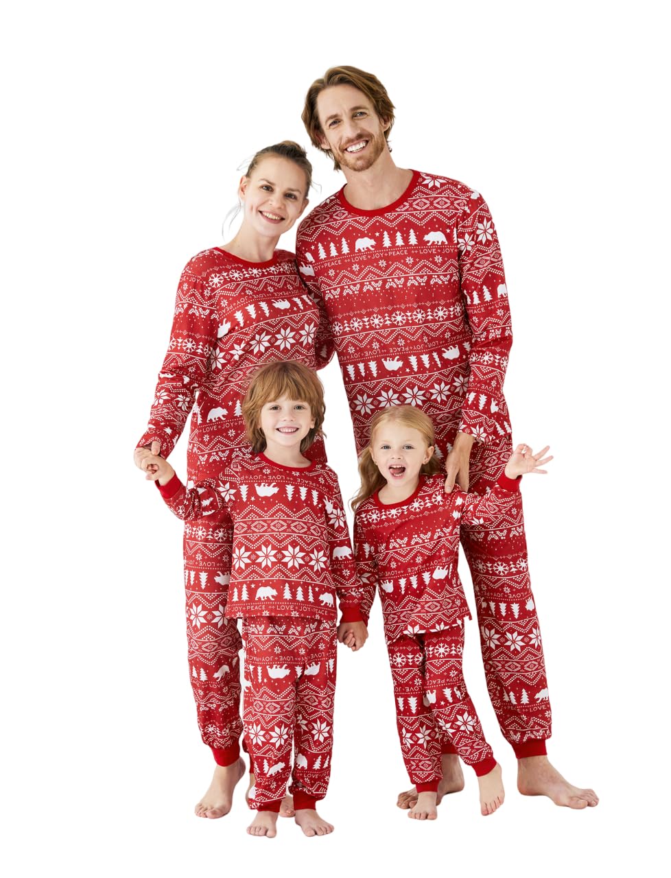 PATPAT Matching Christmas Pjs for Family Pajamas Set Snowflakes ...