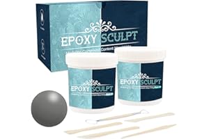 WAN2TLK AB Epoxy Sculpt Clay, 2 Part Epoxy Modeling Paste Clay Compound (A&B), Sculpture Modeling Clay for Sculpting, Modeling, Filling, Repairing and Retrofitting, Natural Color