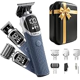 Ufree 6-in-1 Beard Trimmer for Men, Electric Shaver Razor, Hair Trimmer | Professional IPX6 Waterproof Hair Trimmer, 4.5H Working Time, Type-C, LED Display, Men Grooming Kit for Mustache, Nose, Body