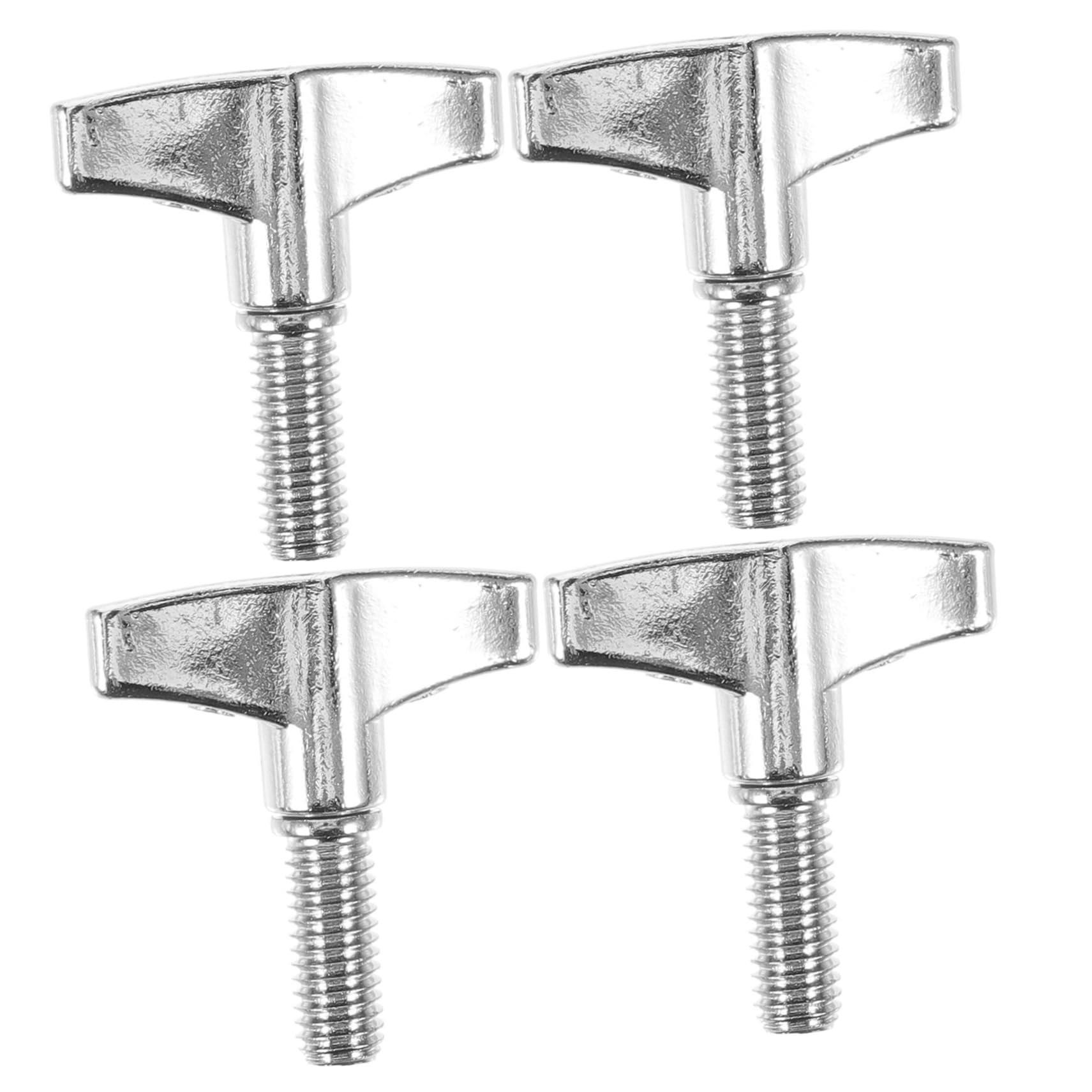 Milisten 4pcs Wing Nuts Wing Screw Drum Cymbal Nuts Percussion Instrument Parts Drum Nuts Drum Accessories Percussion Instrument Accessories Cymbal Tools Metal Butterfly Repair Tool