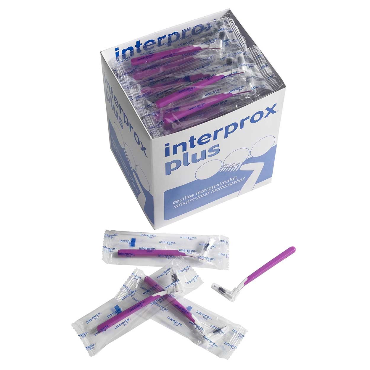 Interprox Plus Interdental Brushes Box of 100 (Purple Maxi)