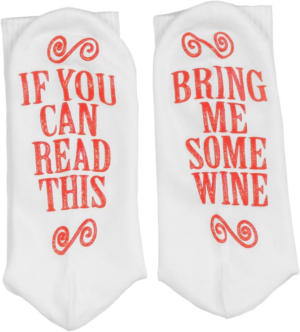 If You Can See This Bring Me A Glass Of Wine Socks for Men and Women by Bonita Brands - Pretty Awesome Birthday Present, Holiday or Housewarming Gift Idea