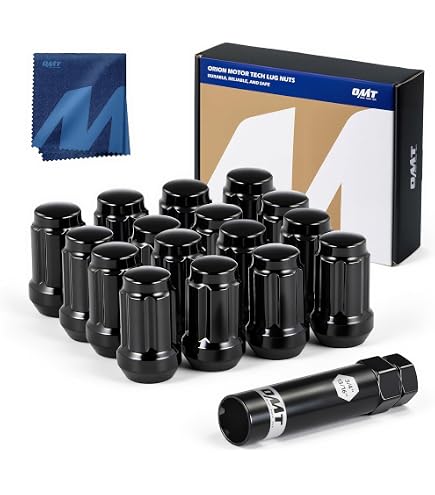 Amazon.com: ATV Heptagon Spike Lug Nuts 16 Pc Kit 10x1.25 Black