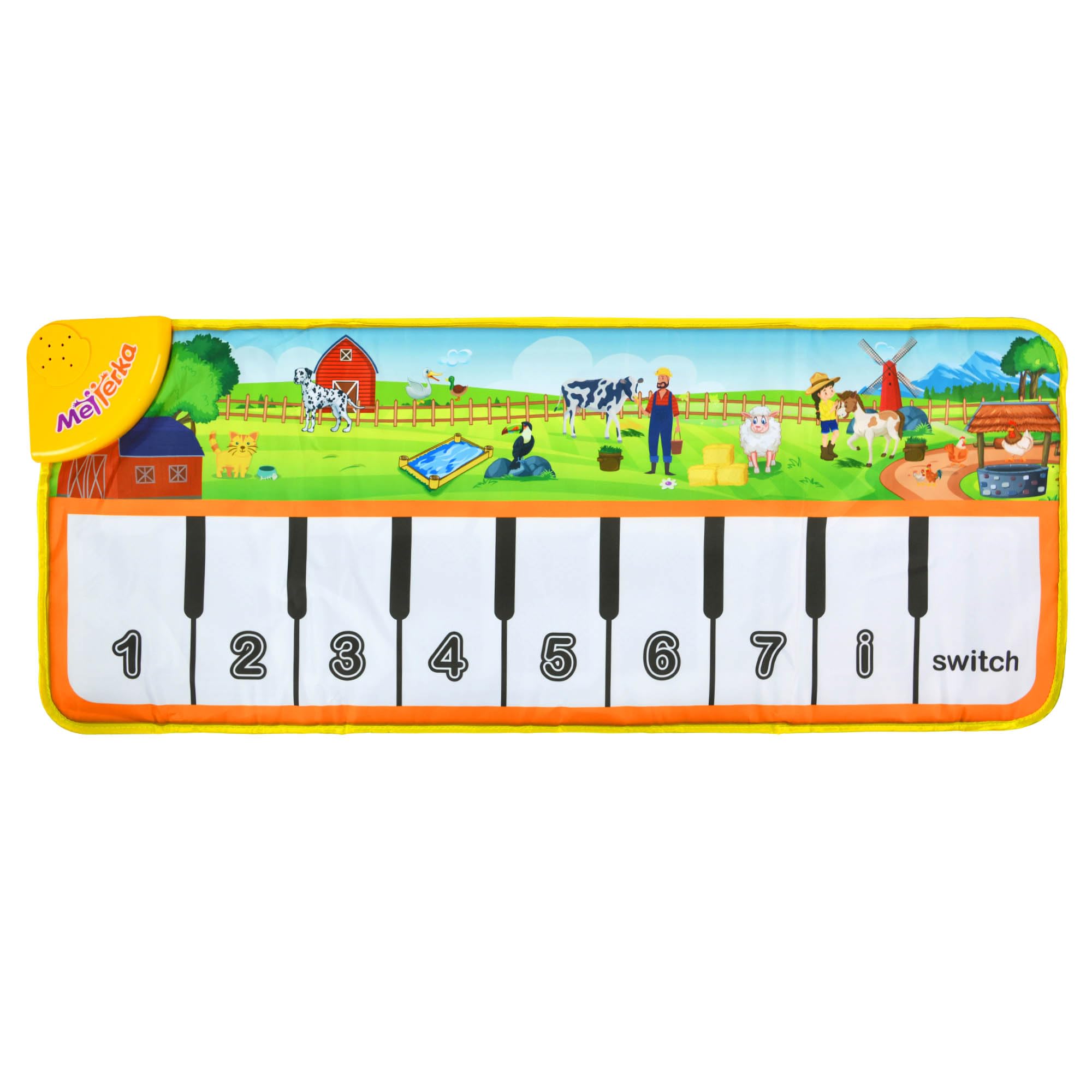 Little Star Piano Farm Mat Musical Toy with Piano & Animal Sounds