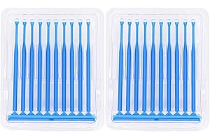 EASYTODENTA Dental Adhesive Tip Applicator 20pcs Dental Applicator Sticks Adhesive Tip for Teeth Crowns