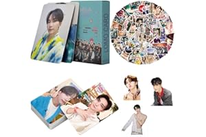 BAOSAI 55 PCS Lomo Cards and 103 PCS Stickers Album Photocard and Stickers Set for Decoratio Collection