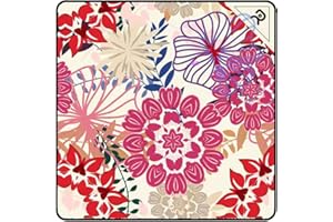 RAYWOWO Protective Camera Lens Wrap, Magic Self-Adhesive Cloth Protective Camera Wrapper, Washable Cleaning & Storage Cloth for DSLR/Camera Lens/Phones/Tablets/Accessories (13.7 * 13.7 inch-Flower)