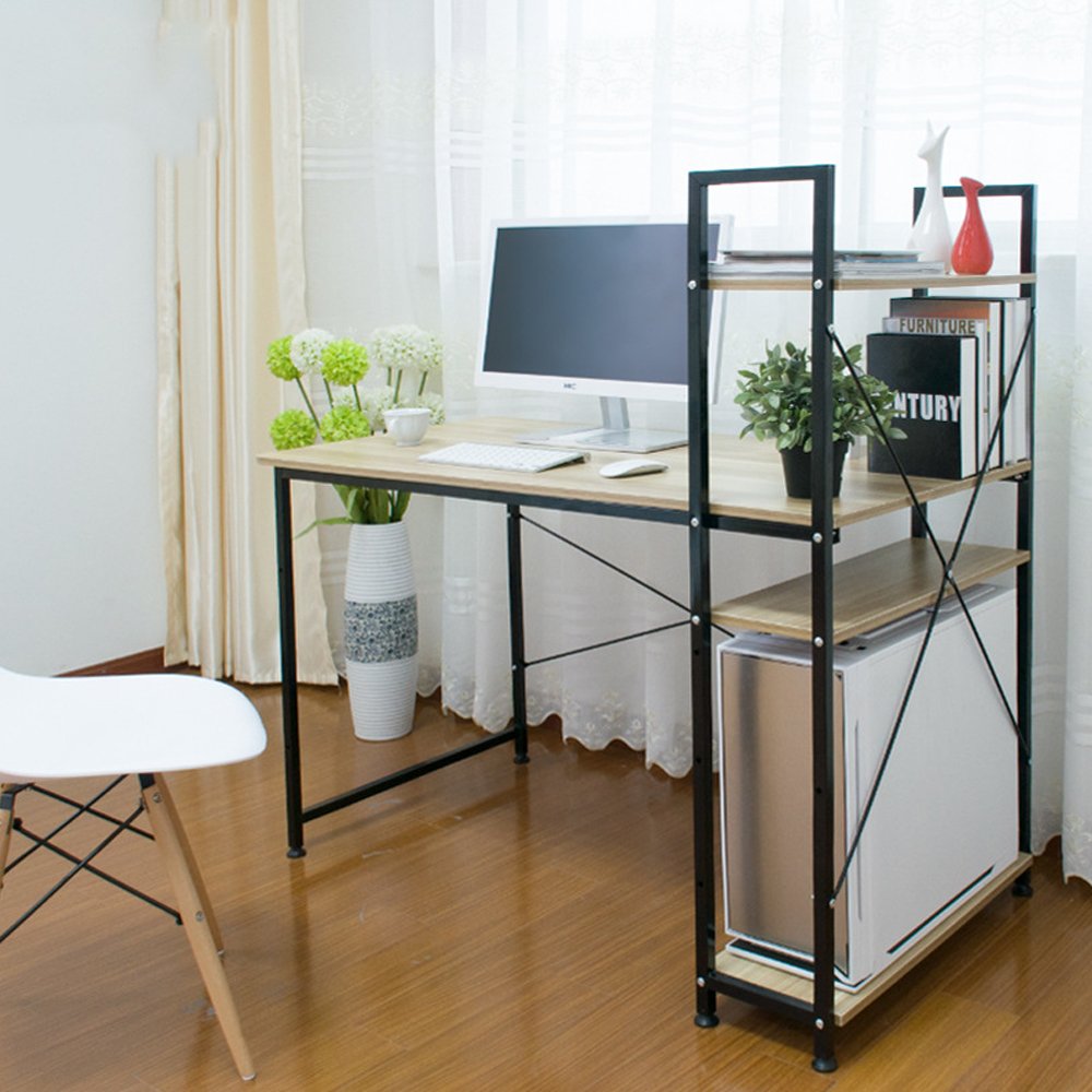 現金特価 ソリッドウッドテーブルデスクトップコンピュータデスクシンプルな家庭用コンピュータデスク デスク 木製 B07bcdnvk4 春夏新色 90a3acu P1ai