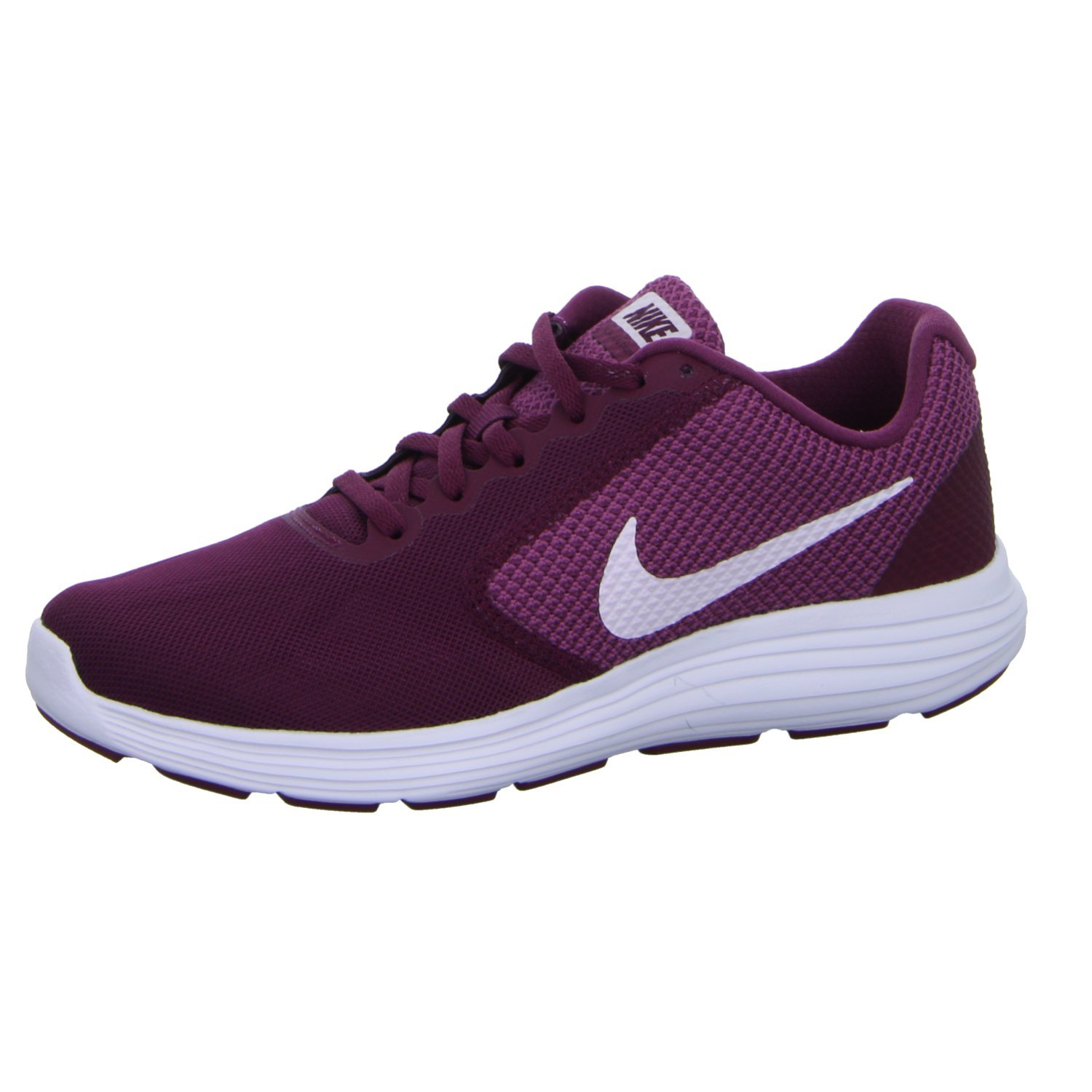 nike women's revolution 3 / wht-tea berry running shoes