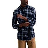 Haggar Mens Classic Plaid Flannel Shirt
