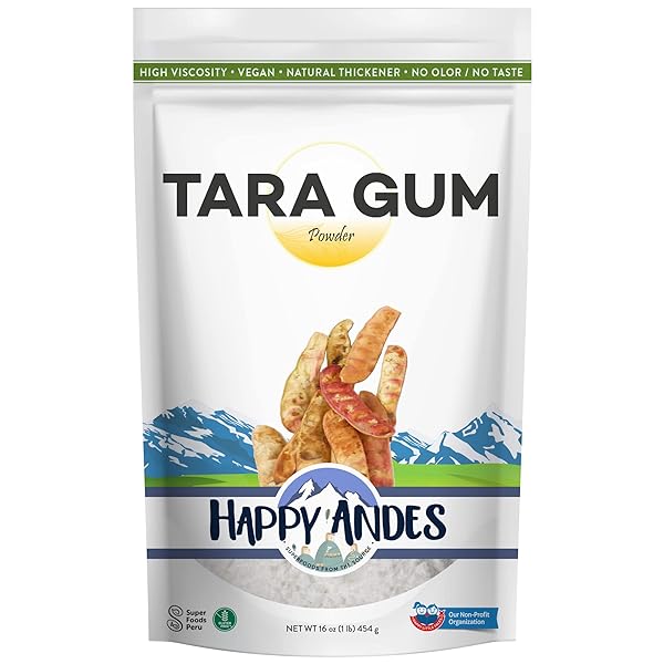 TARA GUM POWDER – ALL-NATURAL THICKENING AGENT FOR BAKING & ICE CREAM, GLUTEN FREE ALTERNATIVES TO GUAR, LOCUST BEAN AND XANTHAN GUM, KOSHER AND VEGAN-FRIENDLY, NON-GMO, 16 OZ