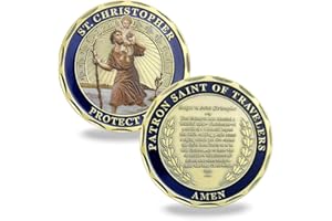 JOKIMU St. Christopher Challenge Coin for Travelers