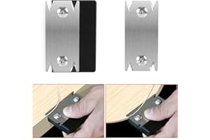 MYLEUS Woodworking Edge Trimmer - Portable Manual Edge Banding Cutter for Wood PVC ABS Veneer - Durable Stainless Steel Blade