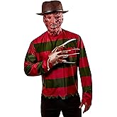 Rubies Men's Nightmare On Elm St Freddy Krueger Costume Shirt With Mask