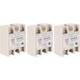 BlueStars 3-Pack SSR-40DA 40A Solid State Relay DC 3-32V to AC 24-380V | Single phase semiconductor relay module, DC 3-32V input, AC 24-380V output for automation and electrical control.