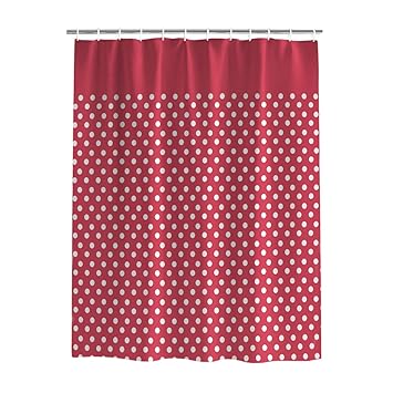 Amazon Com Krisyeol Chrsitmas Red And White Dots Shower Curtain