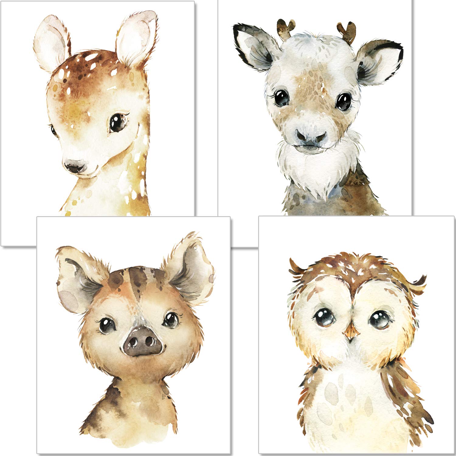 artpin® Set of 3 or 4 Decorative Posters for Baby’s Room or Children’s Bedroom (A4 Size)