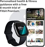 Fitbit Sense Advanced Smartwatch Heart Health Stress Skin Temp Carbon Graphite view 6
