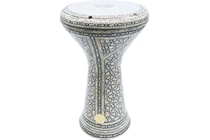 21'' Gawharet El Fan Sombaty XL Mother of Pearl Darbuka Doumbek Drum (Megic Pearl)