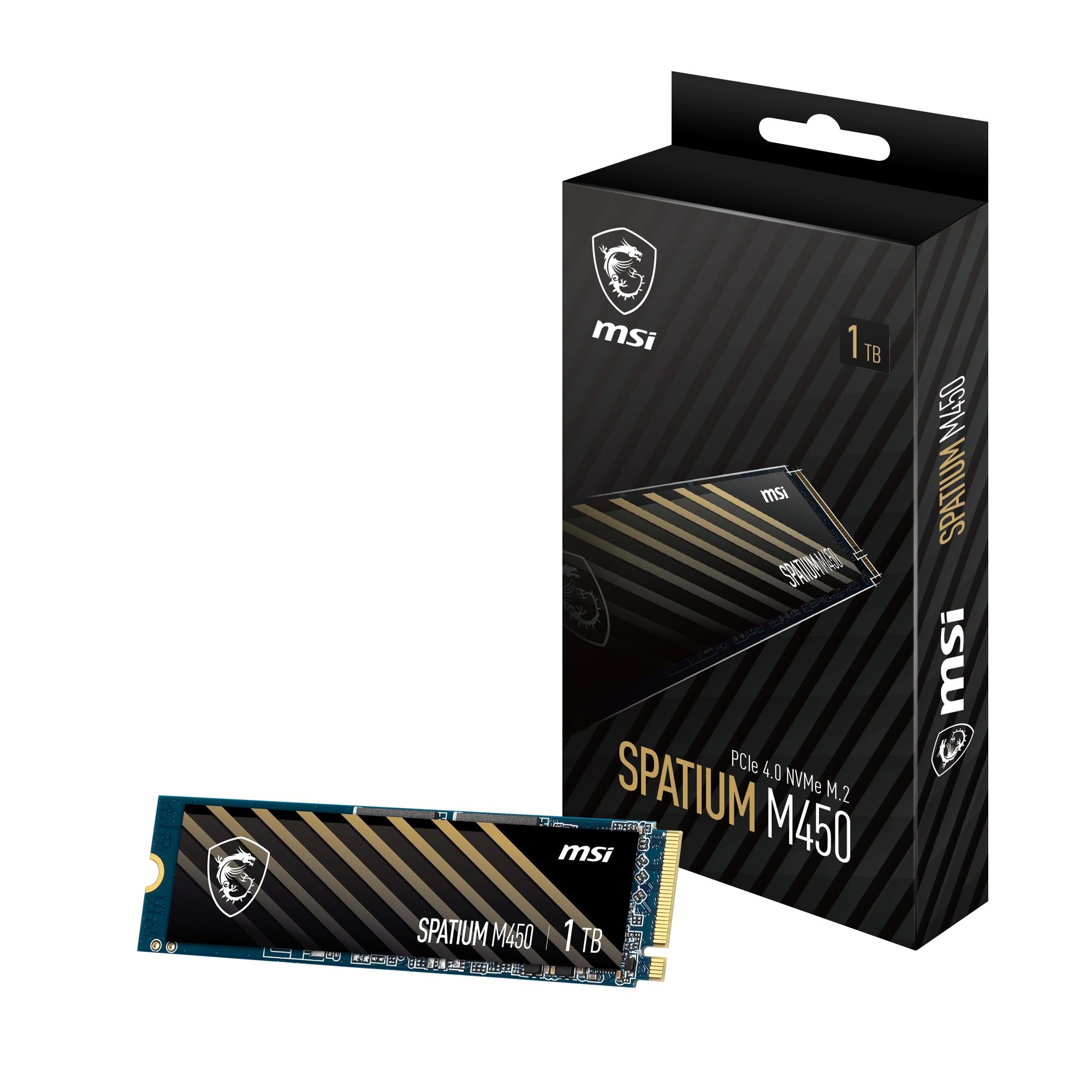MSI SPATIUM 1TB PCI Express NVMe 4.0 x4 Internal Solid State Drive (SM450N1TB)