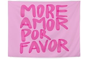 LUVADIAN Hot Pink Preppy Tapestry - Love Quote Pink Preppy Tapestry Wall Hanging for Girls Room Dorm, Preppy Room Decor Aesthetic, Pink Wall Blanket Decor, 50x60 Inches