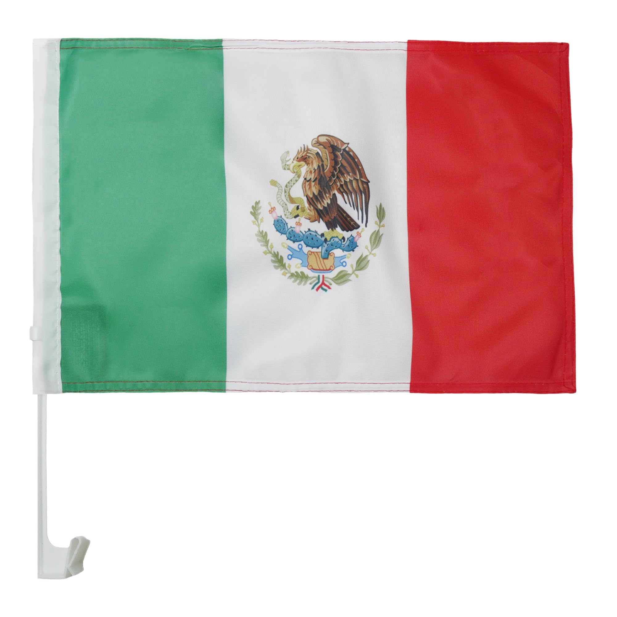 AZ FLAG Mexico Car Flag 18'' x 12'' - Mexican Car flags 30 x 45cm - Banner 18x12 INCHES PLASTIC STICK — image 1