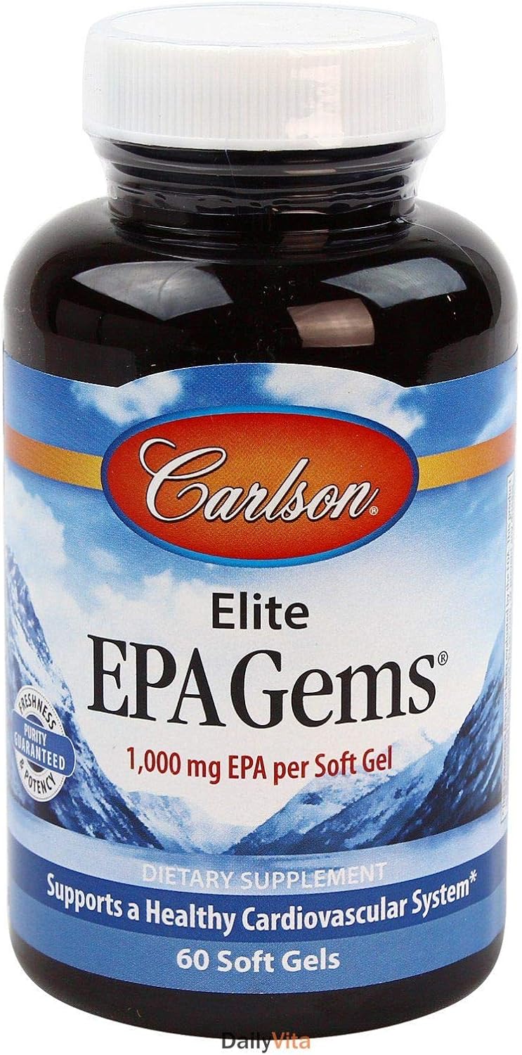 Amazon Carlson Labs, Elite EPA Gems, 1000 mg, 120 Soft Gels ドラッグストア