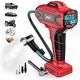 DIYtoolifz Tire Inflator Compatible with Milwaukee 18V Air Compressor Cordless, 160PSI Portable Handheld Air Pump with Digita