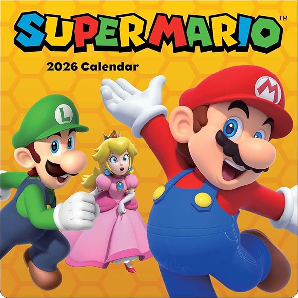 Amazon.com: Super Mario 2023 Wall Calendar: 9781419763441