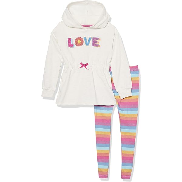Kids Headquarters Girls' 2-Piece Leggings Set - Long Sleeve Top & Leggings Outfit