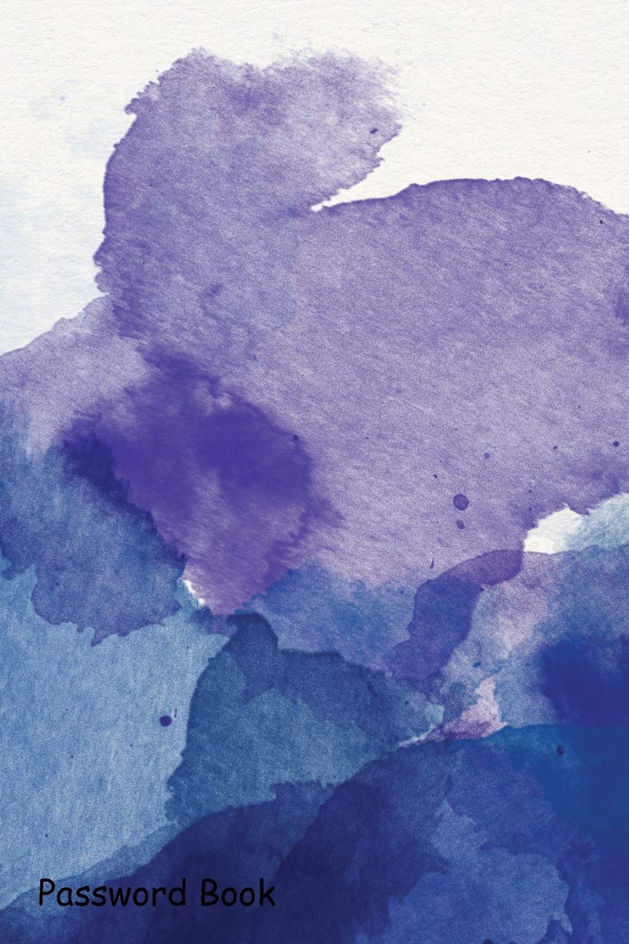 Password Book Include Alphabetical Index With Purple Abstract Watercolor Background Shamrock Logbook Amazon Com Books