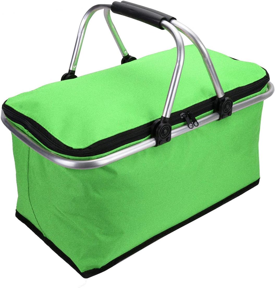 Eurobuy Insulated Picnic Basket, 30L Portable Folding