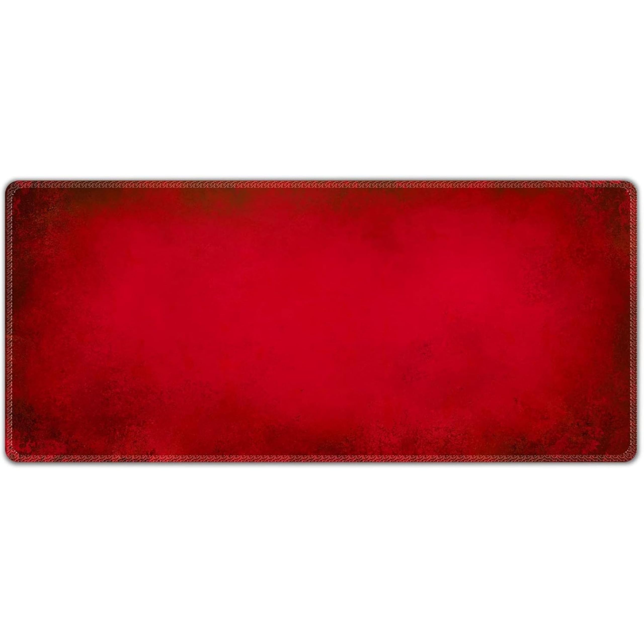 Silent Monsters Mouse Mat Size XX Large 35 x 16 inches / 90 x 40 cm, red, Stitched Edges, washable & rollable Mouse Pad, Gaming Home Office Mousemat, Mousepad non-slip & quiet, Desk Mat XXL