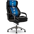 La-Z-Boy Nova Vegan Leather Modern Executive Ergonomic Design Office Chair, Memory Foam Thick Contoured Seat Back with Patented Lumbar Support Technology, Soft to Medium Sit Comfort, Black