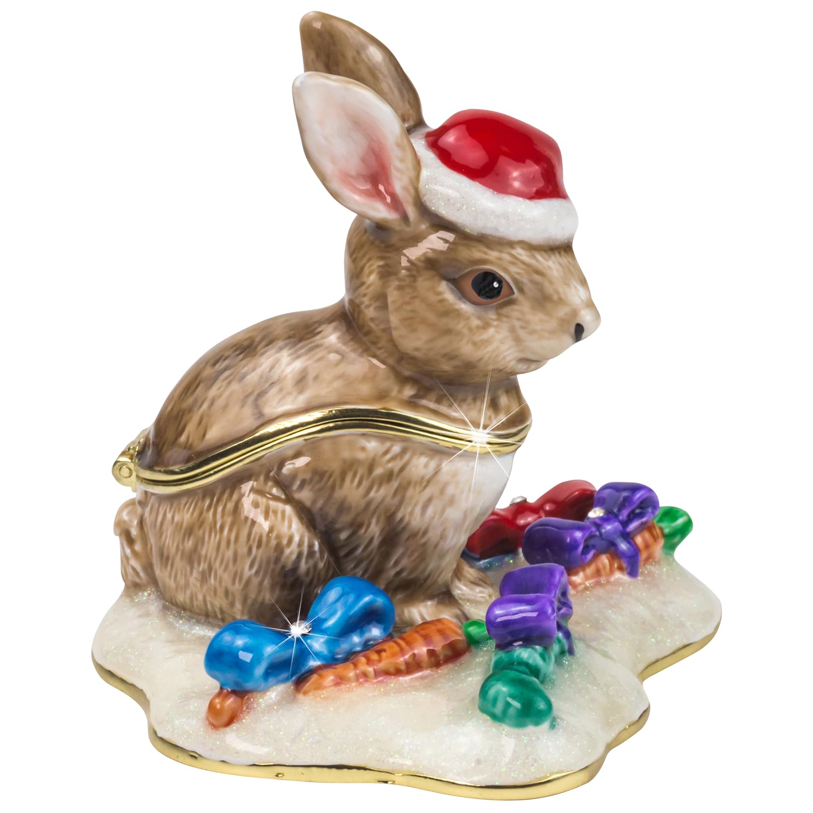 Craycombe Trinkets 6077 Bunny and Carrots Trinket Box