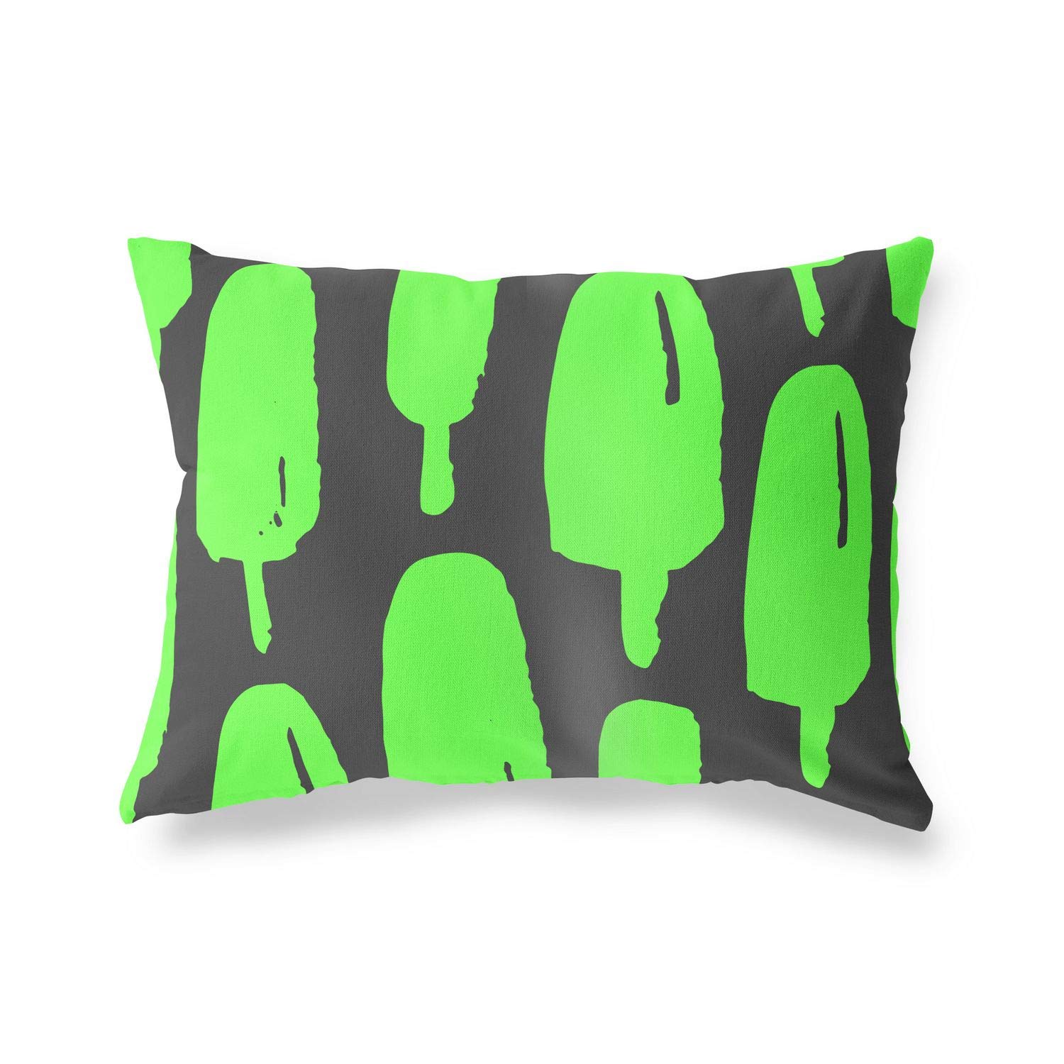 BonaMaison Decorative Cushion Cover, Neon Green Fume Throw Pillow Covers, Home Decorative Pillowcases for Livingroom, Sofa, Bedroom, Size: 45X60 Cm - Designed and Manufactured in Turkey