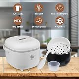 Bar Bear 6 Multifunctional 4 Cups Rice Cooker with Steamer White view 5