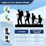 TheFitLife Hiking Trekking Poles 2 Pack Antishock Quick Lock Telescopic view 5