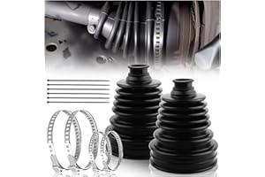 CV Axle Boot Repair Kit Silicone & Cuttable,Dust Resistant CV Boot Repair Kit Includes 4 Clamps,6 Cable Ties,Universal CVs Jo