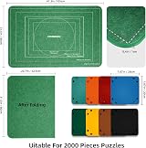 MOZOOSON Folding Puzzle Board 105x80cm for 2000 Piece Jigsaws & Trays view 5