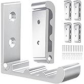 OHIYO 6 Pack Folding Wall Hooks, Heavy Duty Space-Saving Foldable Design Wall Mounted Multi-Purpose Hooks for Coats, Towels, Hats, Backpacks (Silver)