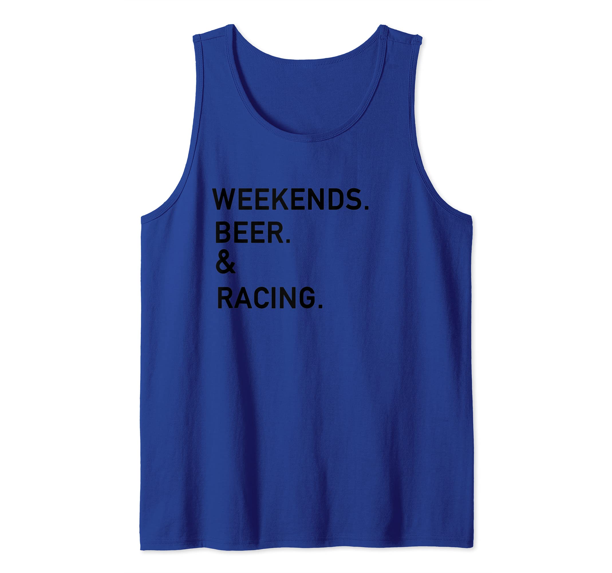 Weekends Beer Racing Dirt Track Race Track Apparel Tank Top